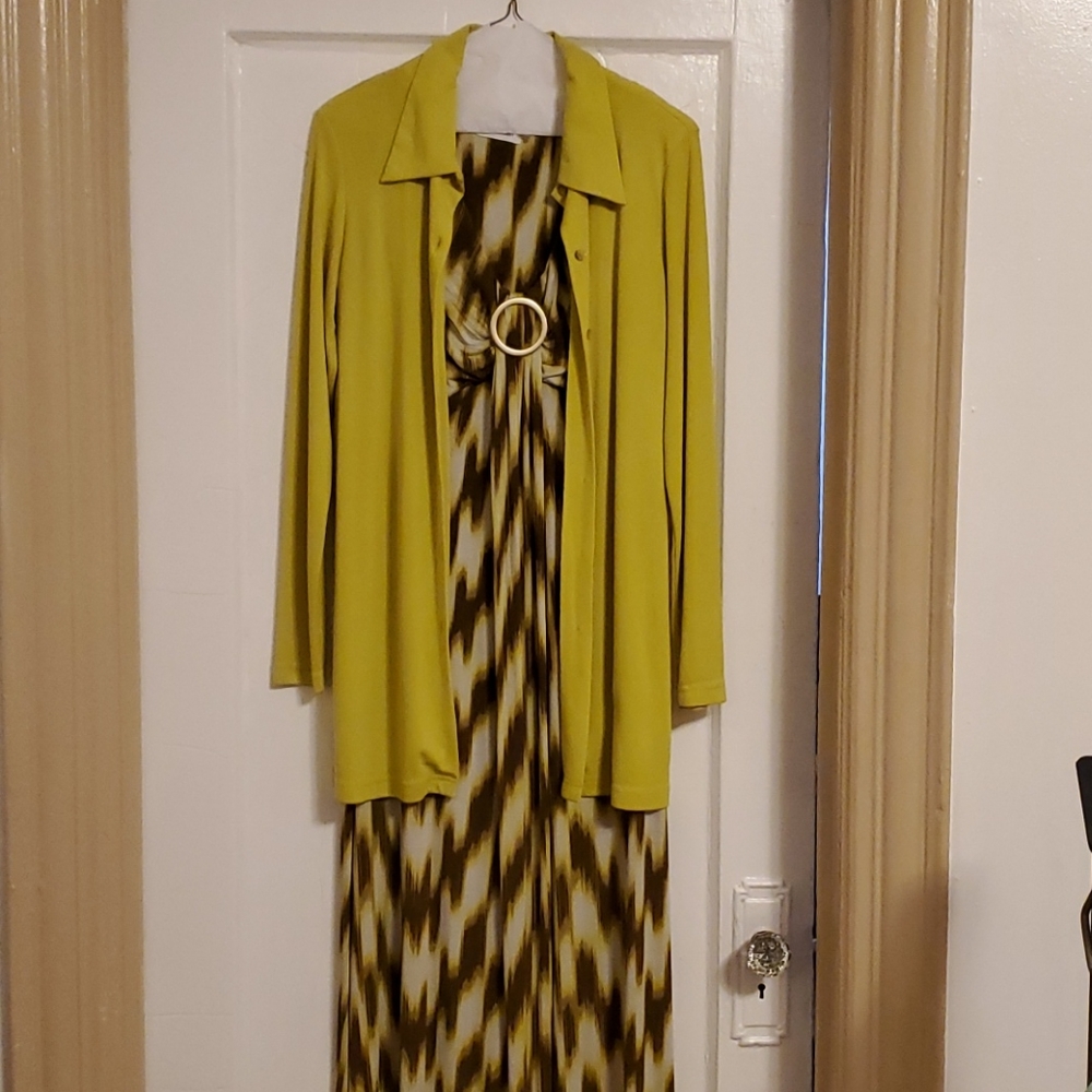 Maxi Dress with Shirt